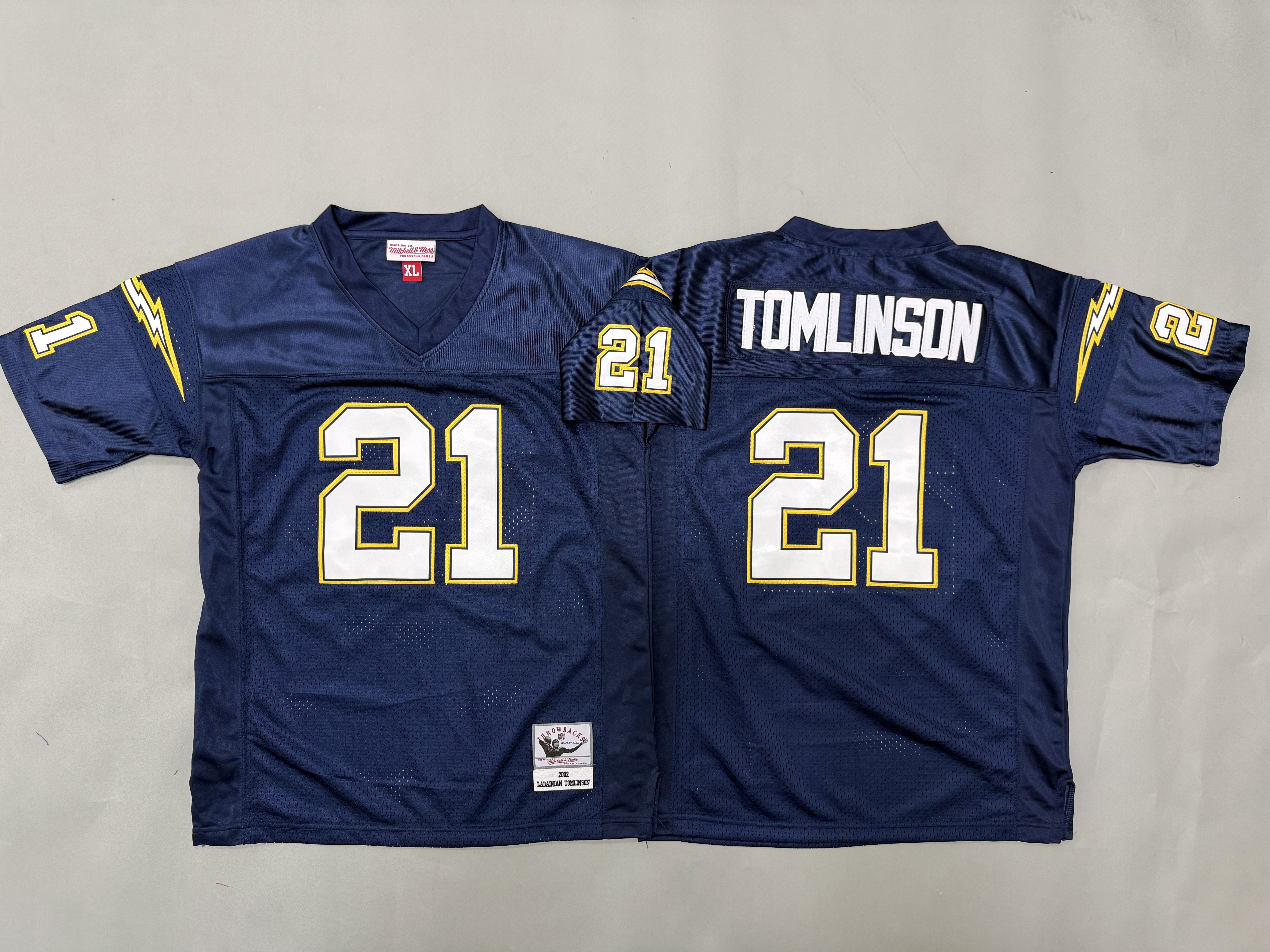 Youth 2026 Los Angeles Chargers #21 Tomlinson Blue Throwback Limited NFL Jersey style 01